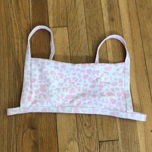 pink cheetah bikini top
